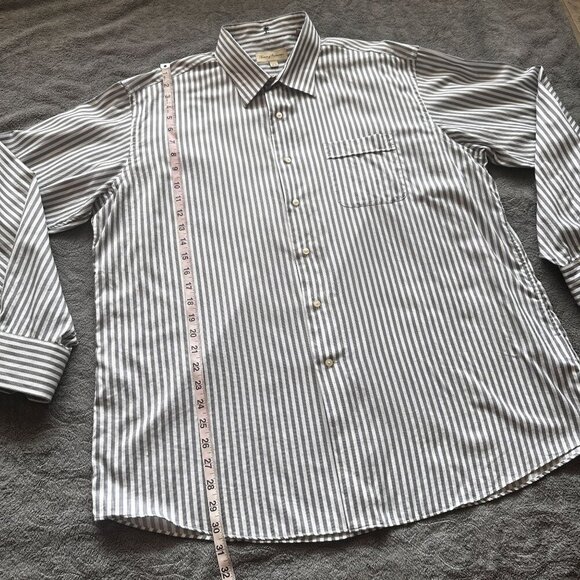 Tommy Bahama Button Down Dress Shirt Long Sleeve Striped Top Collared Men - Picture 4 of 16